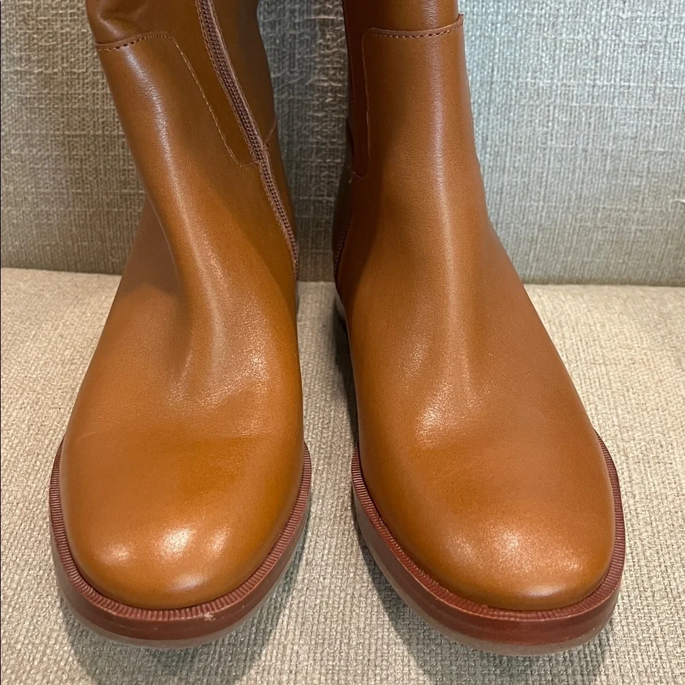 NEW Tory Burch Everly Strap Leather Riding Boots Size 5.5